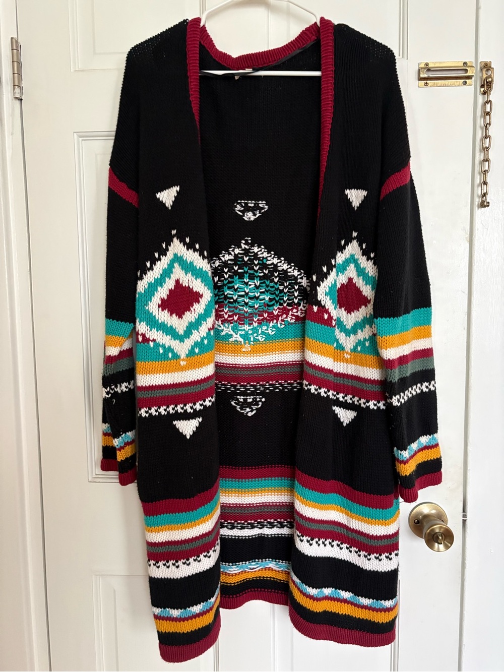 Billabong Boho Southwestern Open-Front Women's Sweater Cardigan